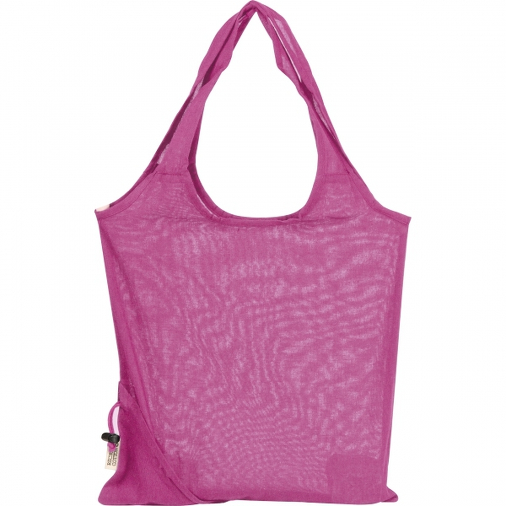 Składana torba z bawełny i poliestru z recyklingu 118 g/m² ANJA