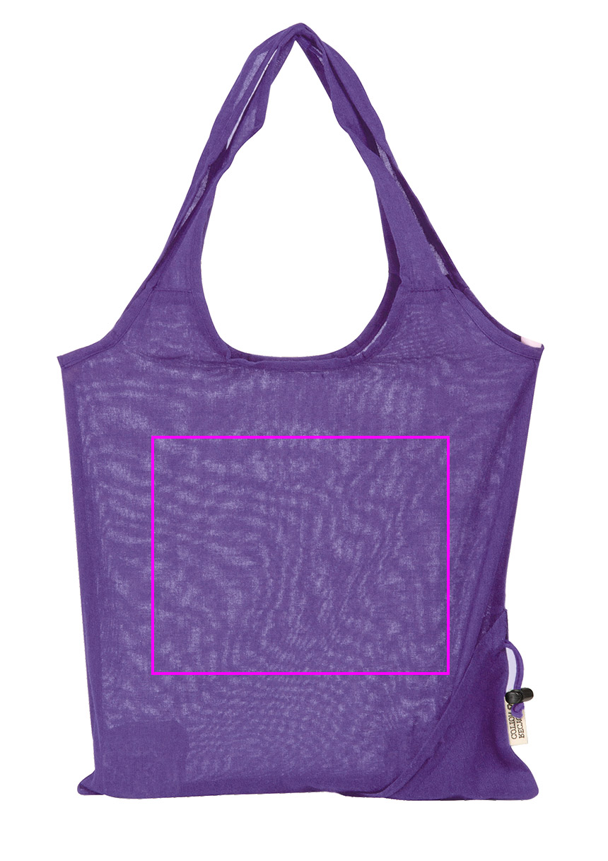 Składana torba z bawełny i poliestru z recyklingu 118 g/m² ANJA