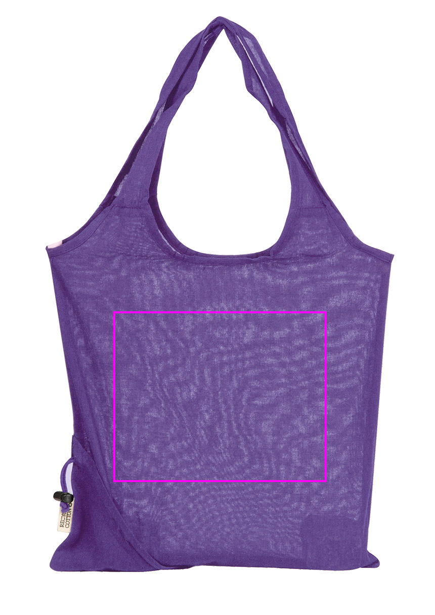 Składana torba z bawełny i poliestru z recyklingu 118 g/m² ANJA