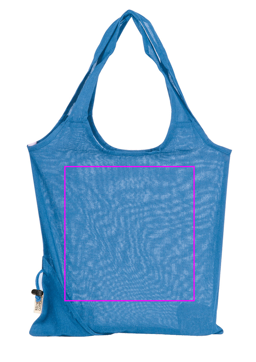 Składana torba z bawełny i poliestru z recyklingu 118 g/m² ANJA