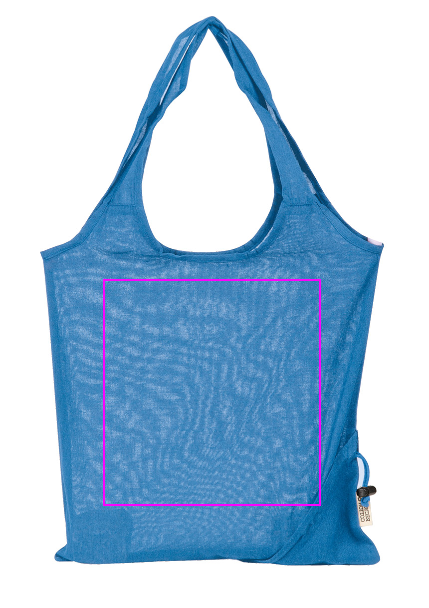 Składana torba z bawełny i poliestru z recyklingu 118 g/m² ANJA