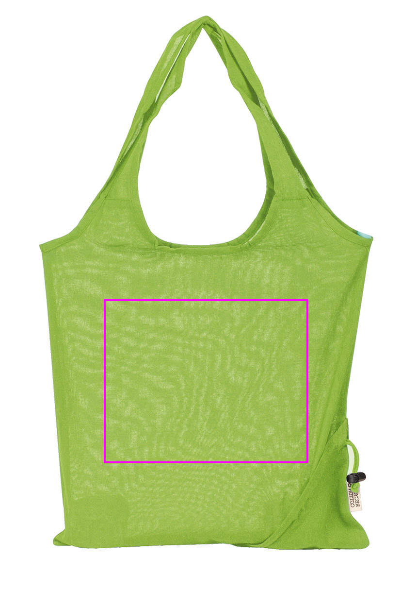 Składana torba z bawełny i poliestru z recyklingu 118 g/m² ANJA