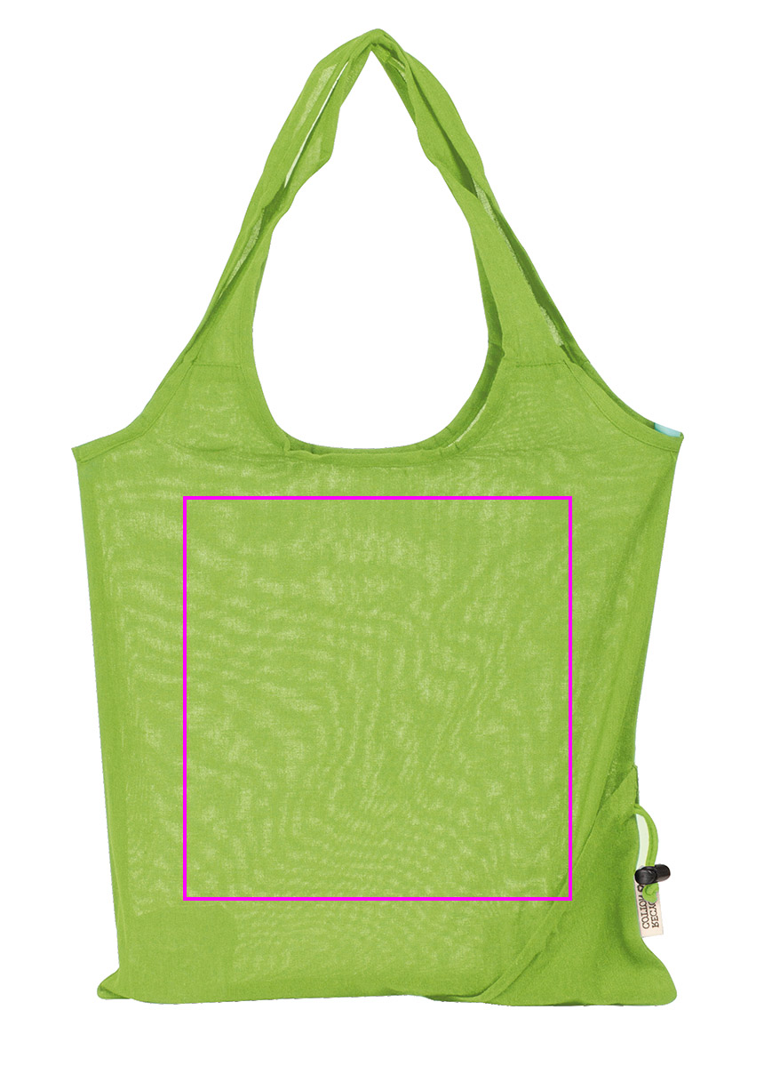 Składana torba z bawełny i poliestru z recyklingu 118 g/m² ANJA