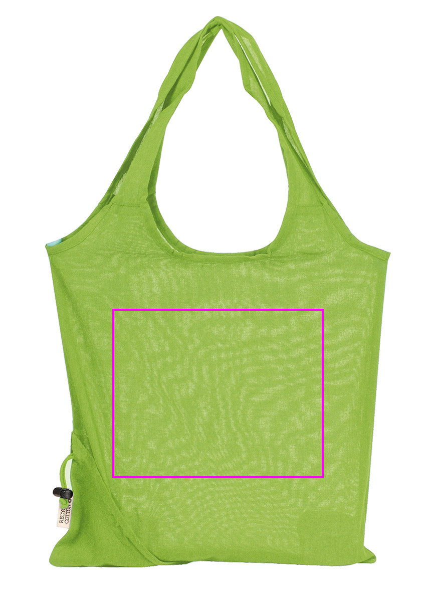 Składana torba z bawełny i poliestru z recyklingu 118 g/m² ANJA