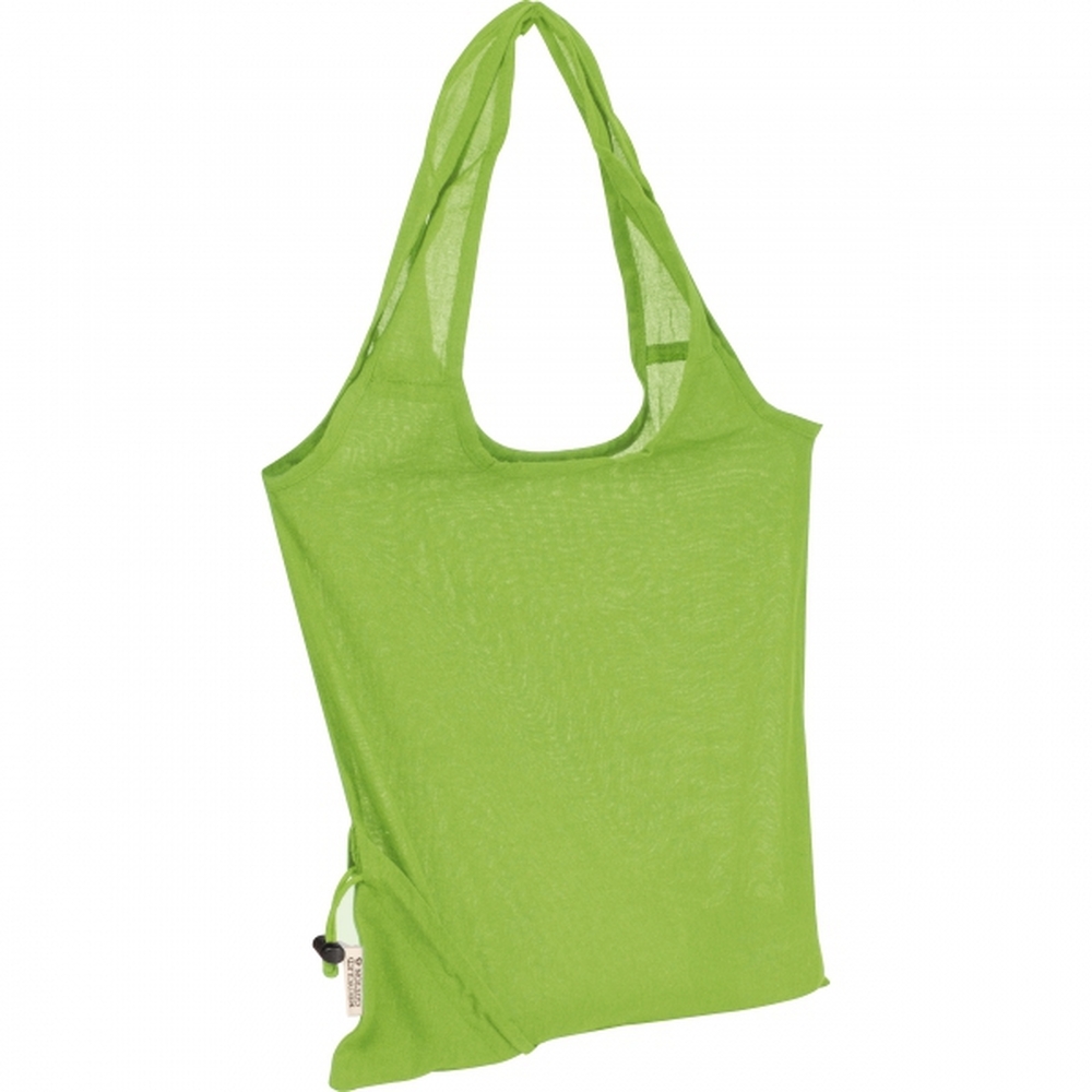 Składana torba z bawełny i poliestru z recyklingu 118 g/m² ANJA