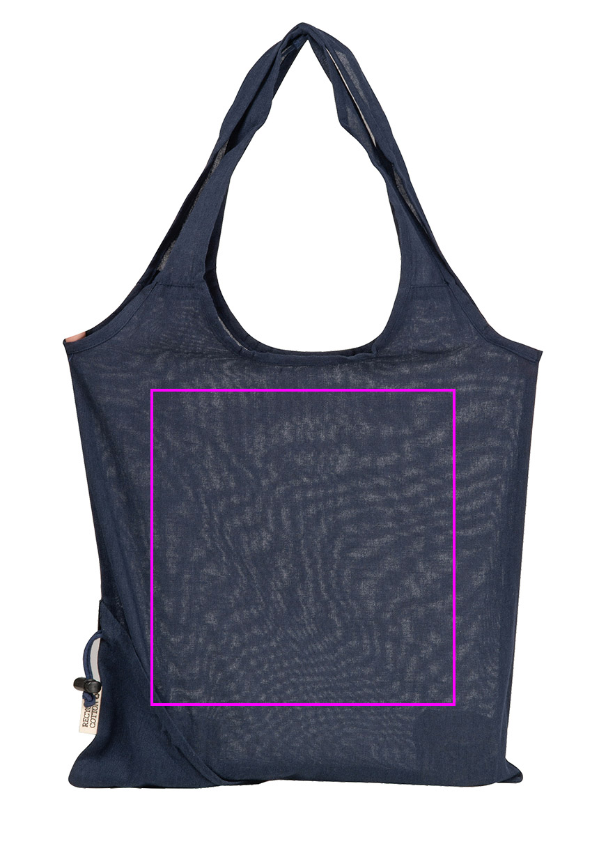 Składana torba z bawełny i poliestru z recyklingu 118 g/m² ANJA