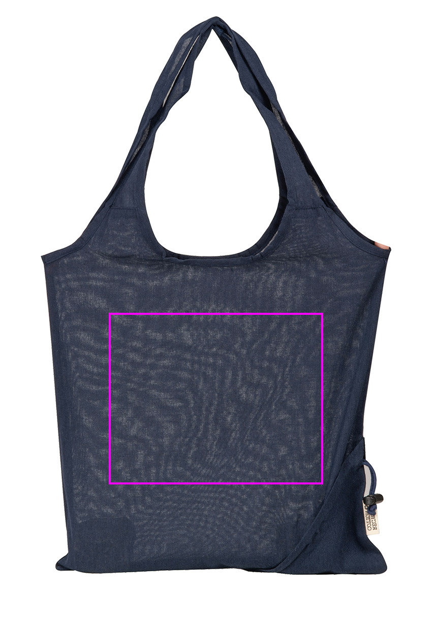 Składana torba z bawełny i poliestru z recyklingu 118 g/m² ANJA