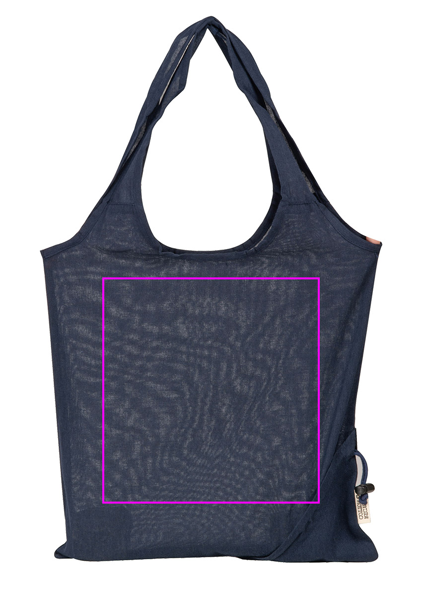 Składana torba z bawełny i poliestru z recyklingu 118 g/m² ANJA