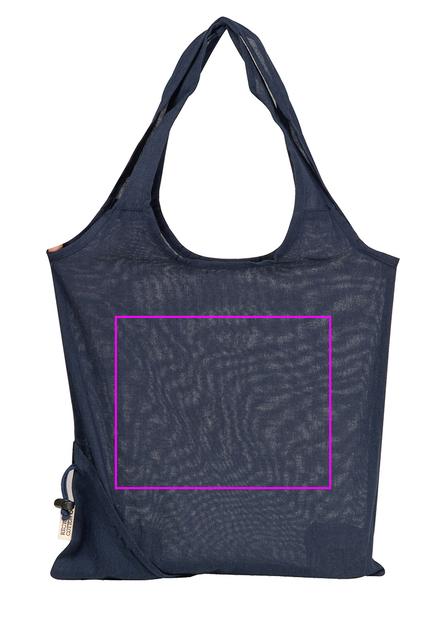 Składana torba z bawełny i poliestru z recyklingu 118 g/m² ANJA