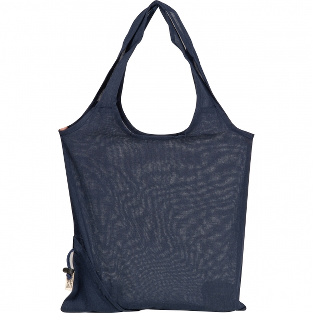 Składana torba z bawełny i poliestru z recyklingu 118 g/m² ANJA