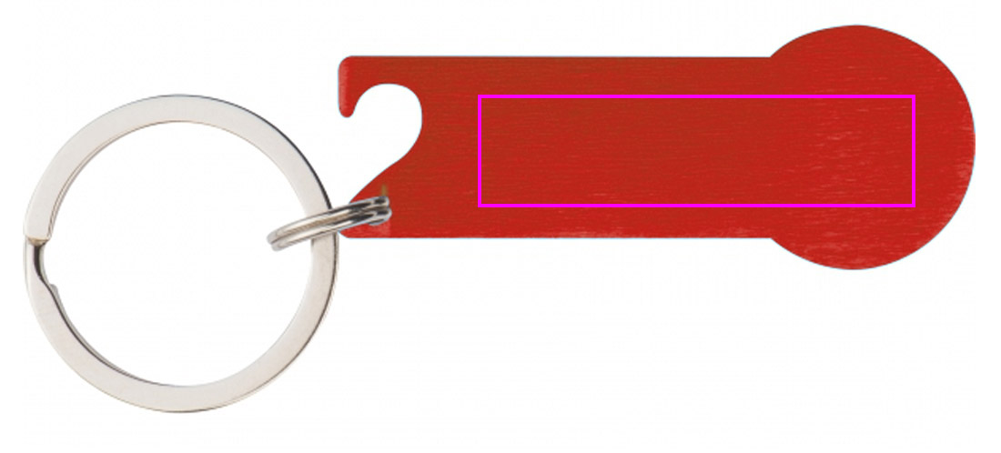 Brelok metalowy otwieracz do butelek z żetonem RODNEY