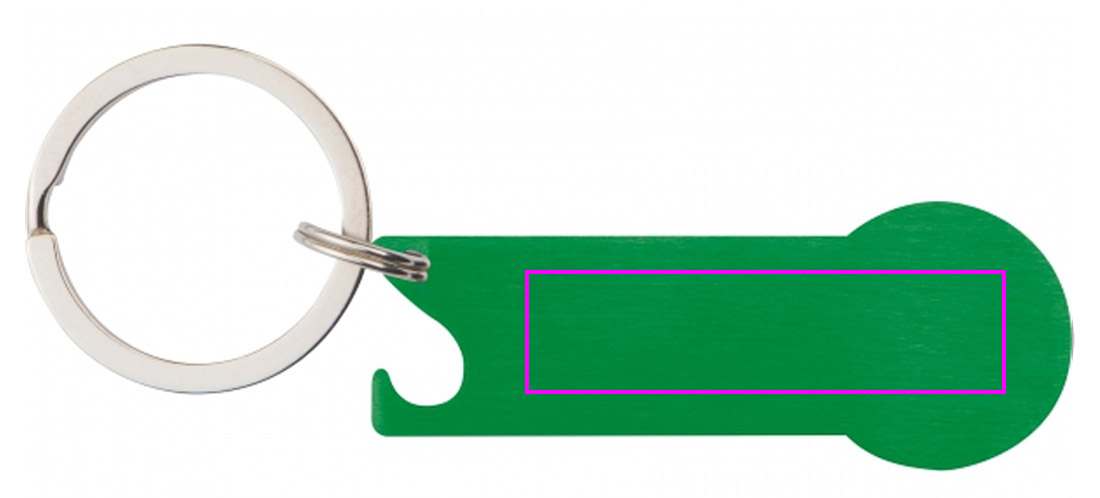 Brelok metalowy otwieracz do butelek z żetonem RODNEY