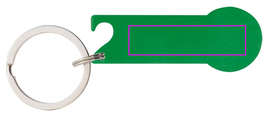 Brelok metalowy otwieracz do butelek z żetonem RODNEY