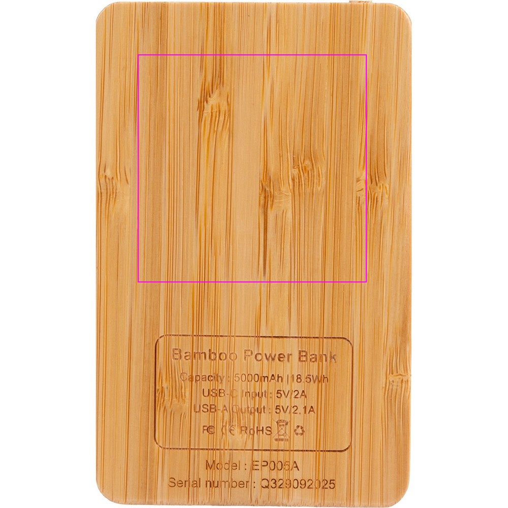 Power Bank 5000 mAh z podświetlanym logo