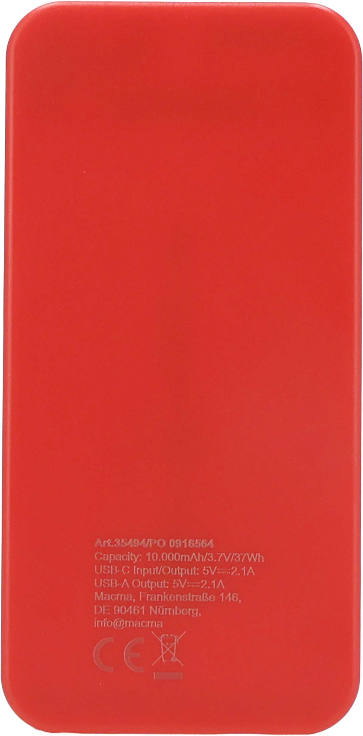 Power bank z ABS z recyklingu 10000 mAh PRESTON