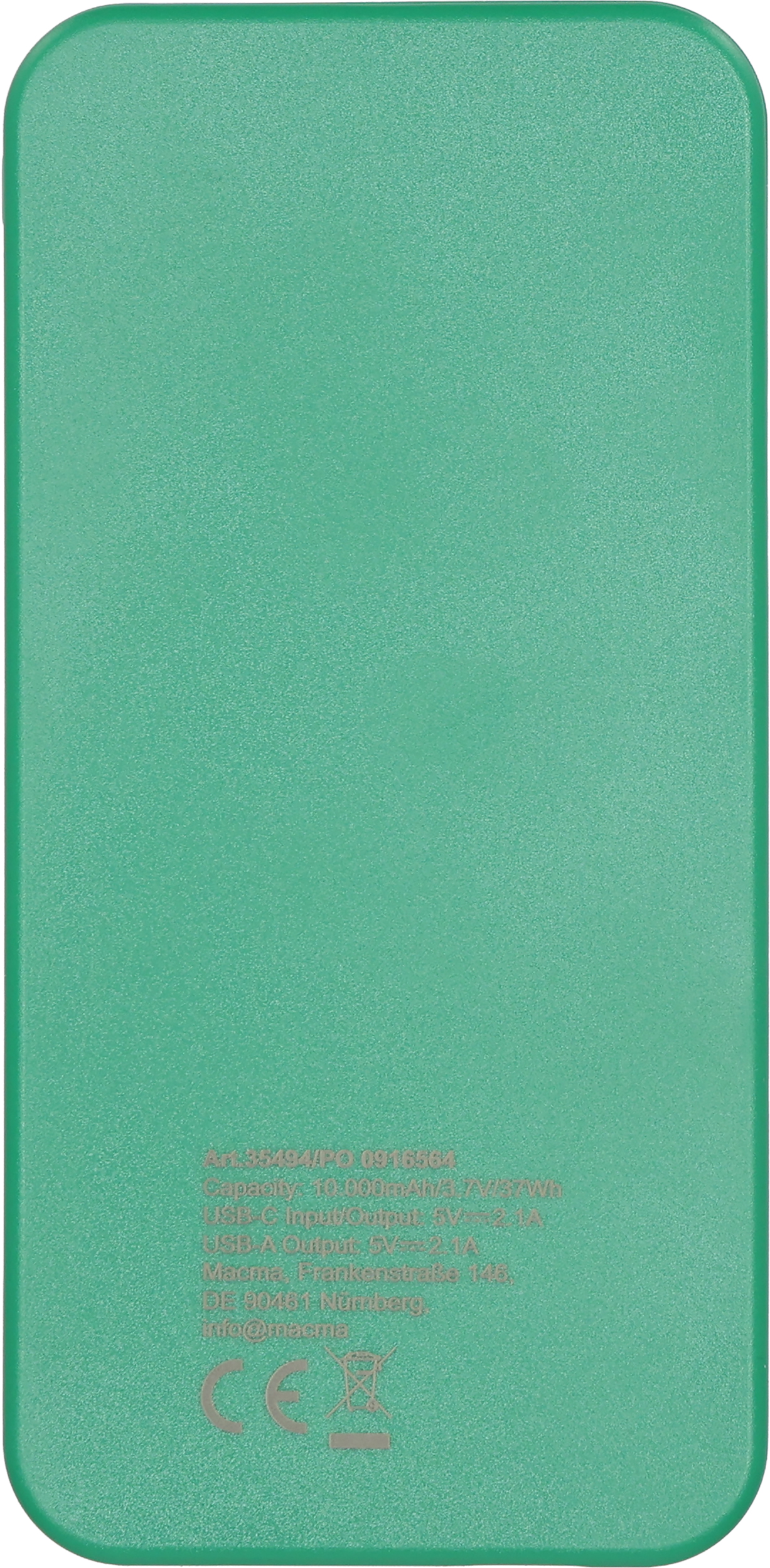 Power bank z ABS z recyklingu 10000 mAh PRESTON