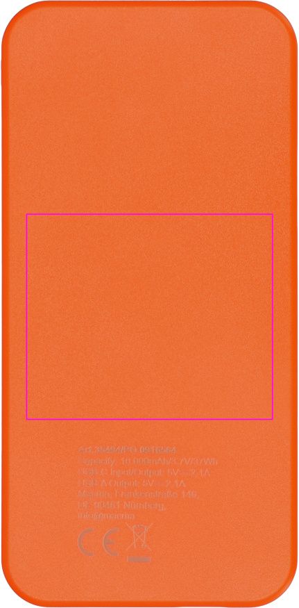 Power bank z ABS z recyklingu 10000 mAh PRESTON