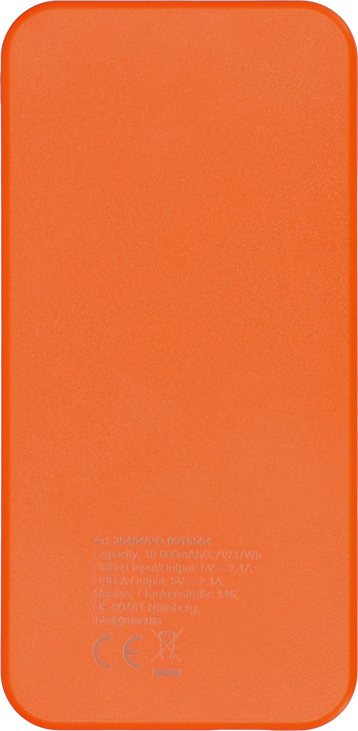 Power bank z ABS z recyklingu 10000 mAh PRESTON