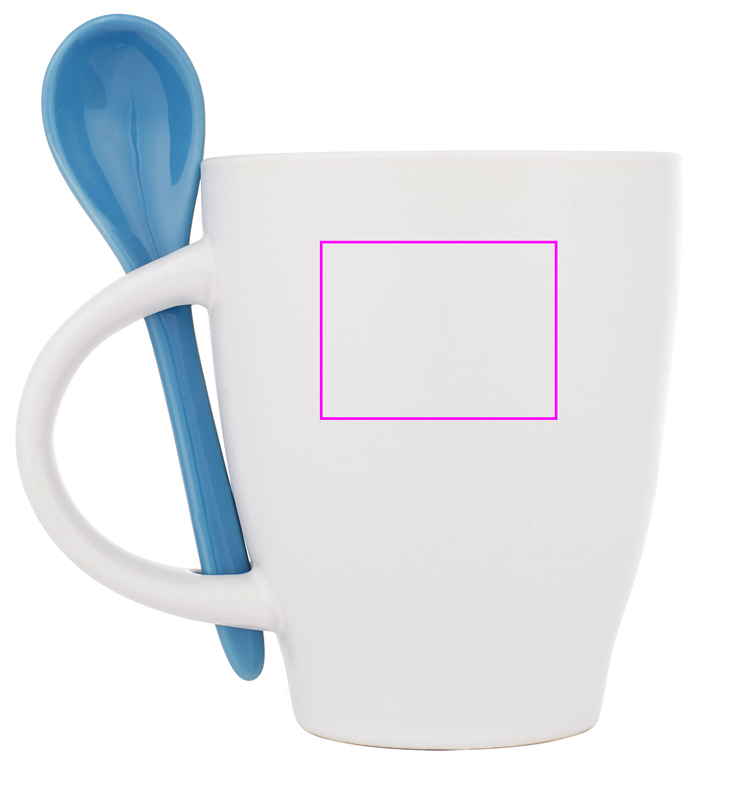 Kubek ceramiczny z łyżeczką 250 ml ARMANDO