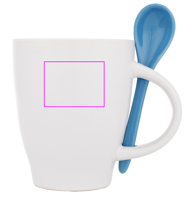 Kubek ceramiczny z łyżeczką 250 ml ARMANDO