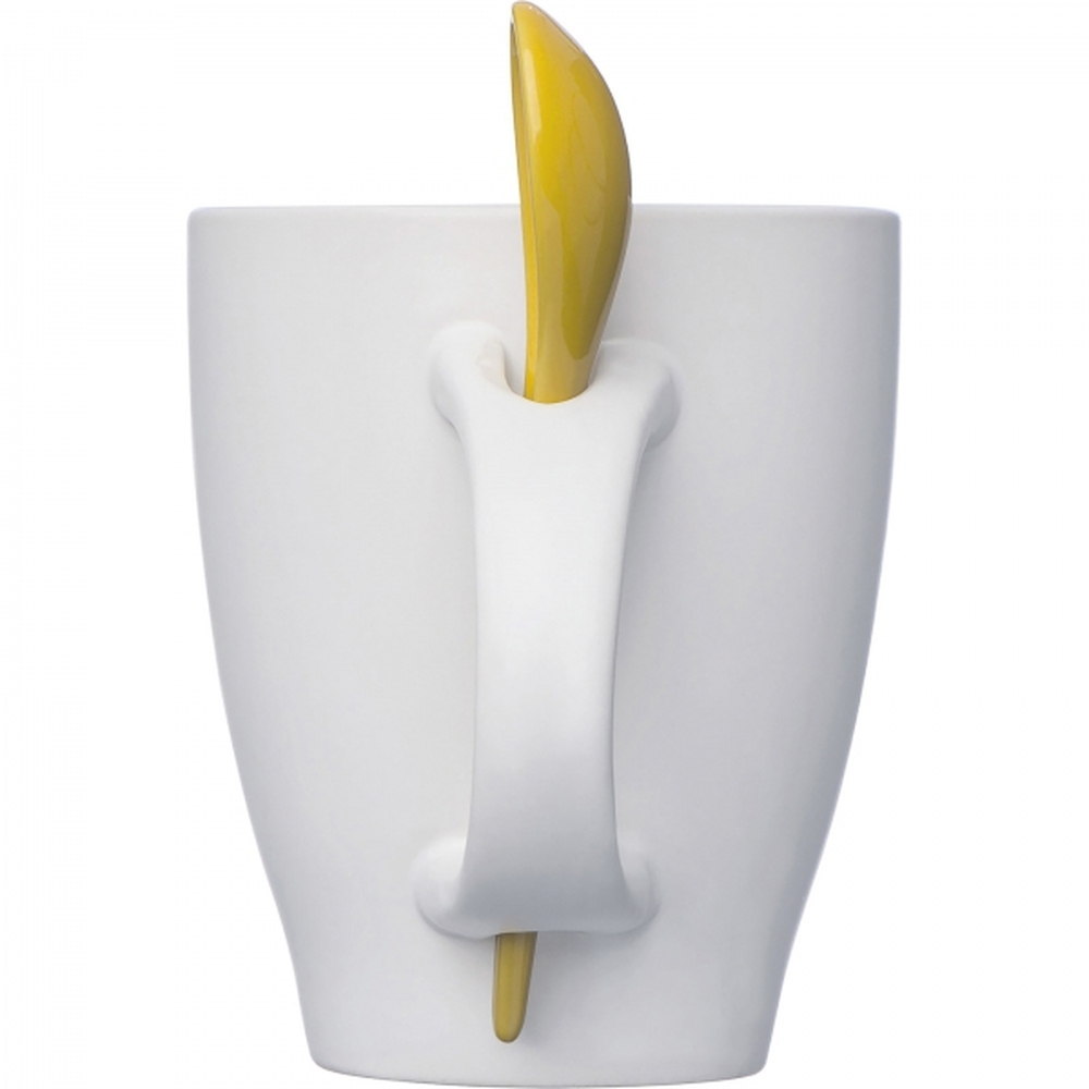 Kubek ceramiczny z łyżeczką 250 ml ARMANDO