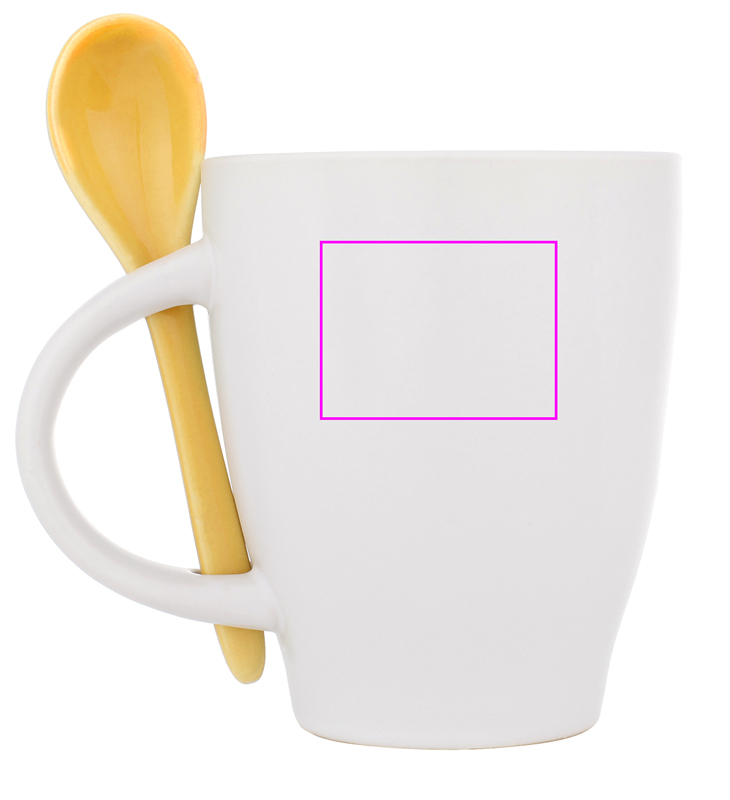 Kubek ceramiczny z łyżeczką 250 ml ARMANDO