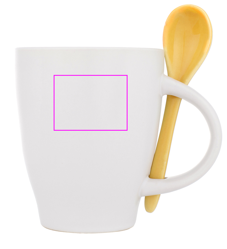 Kubek ceramiczny z łyżeczką 250 ml ARMANDO