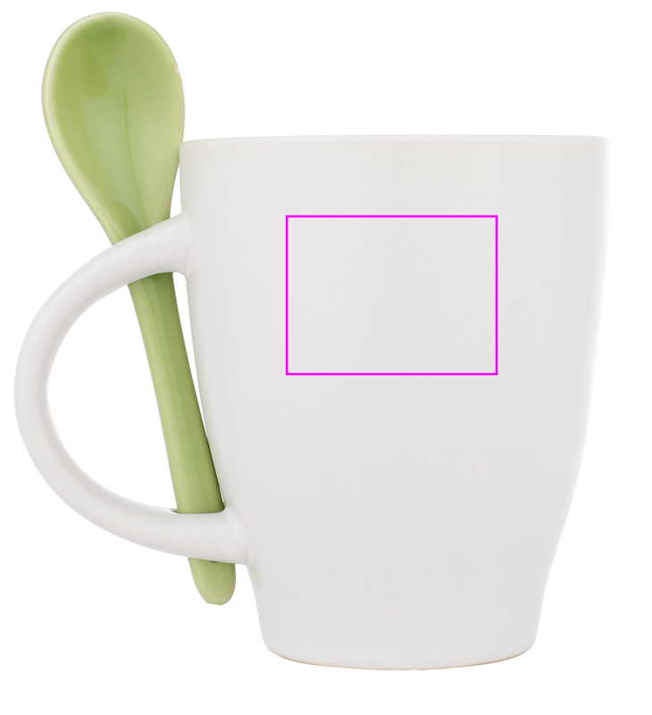 Kubek ceramiczny z łyżeczką 250 ml ARMANDO