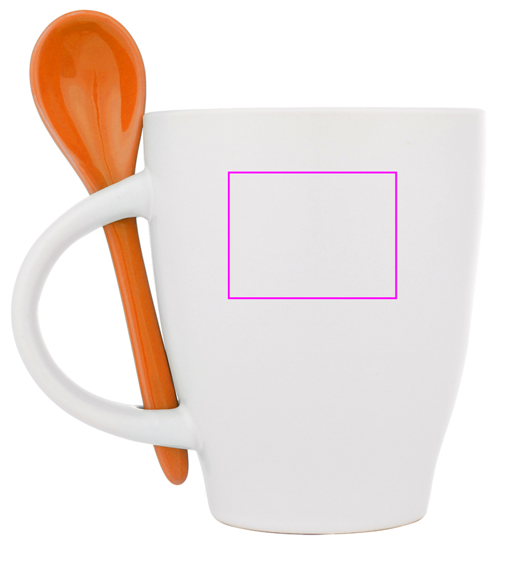 Kubek ceramiczny z łyżeczką 250 ml ARMANDO