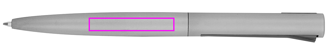 Długopis aluminiowy z recyklingu półżelowy  WIEBKE