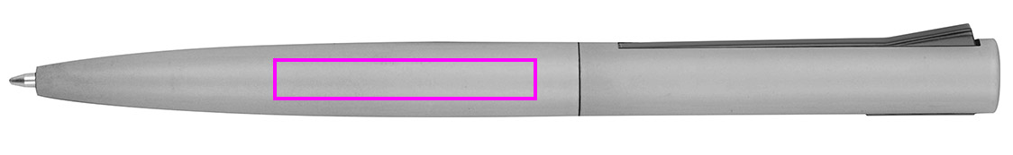 Długopis aluminiowy z recyklingu półżelowy  WIEBKE