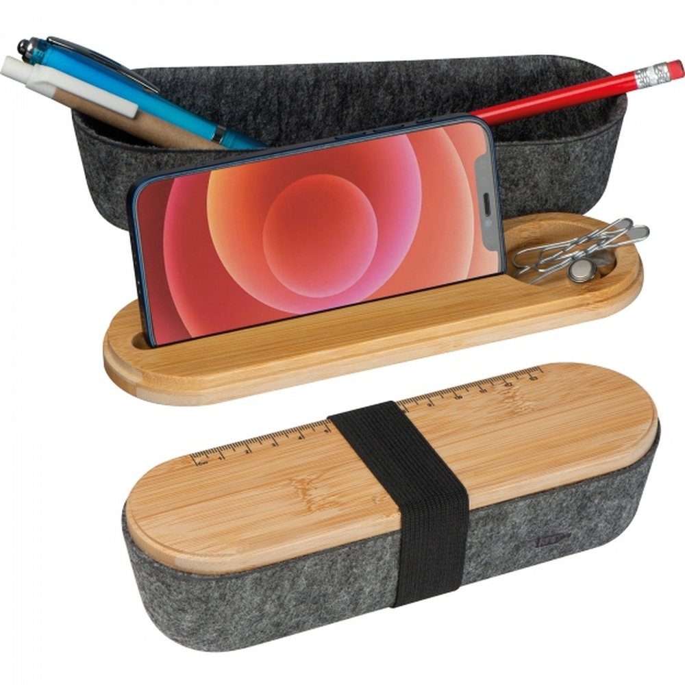 Organizer na biurko z filcu z recyklingu LUISE