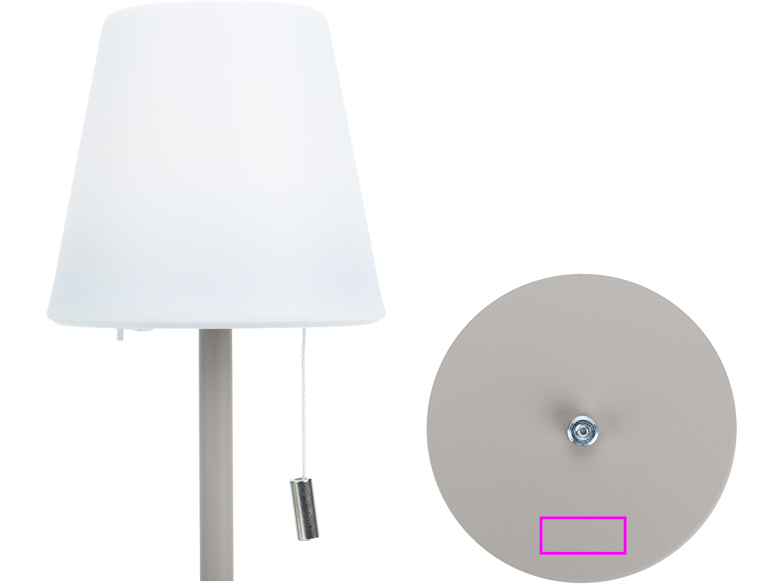 Lampa stojąca zmieniająca kolory BRIDGET