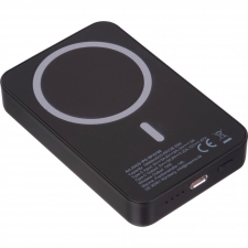 Power bank magnetyczny z ABS z recyklingu 10 000 mAh DONNA