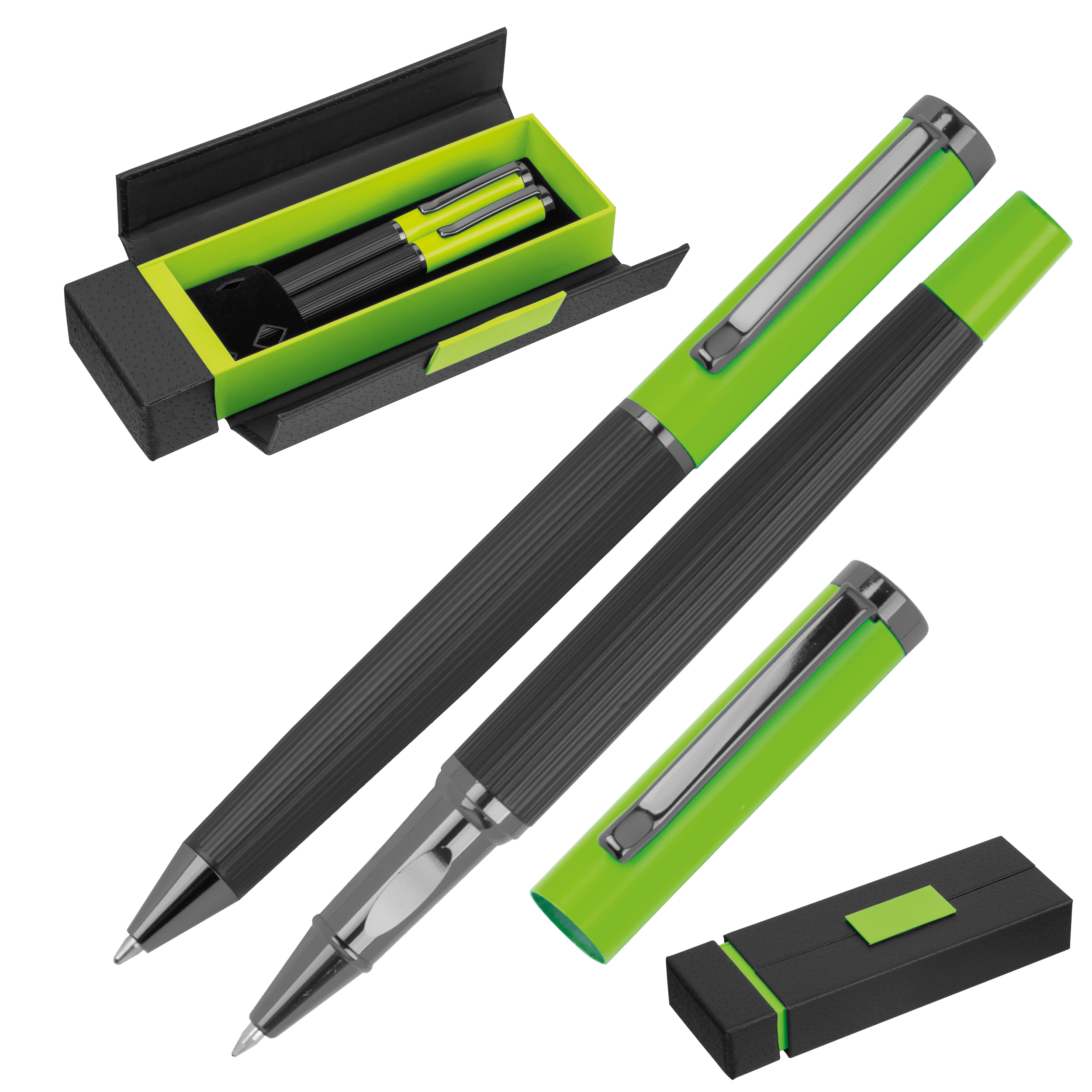 Zestaw piśmienny długopis i pióro kulkow...