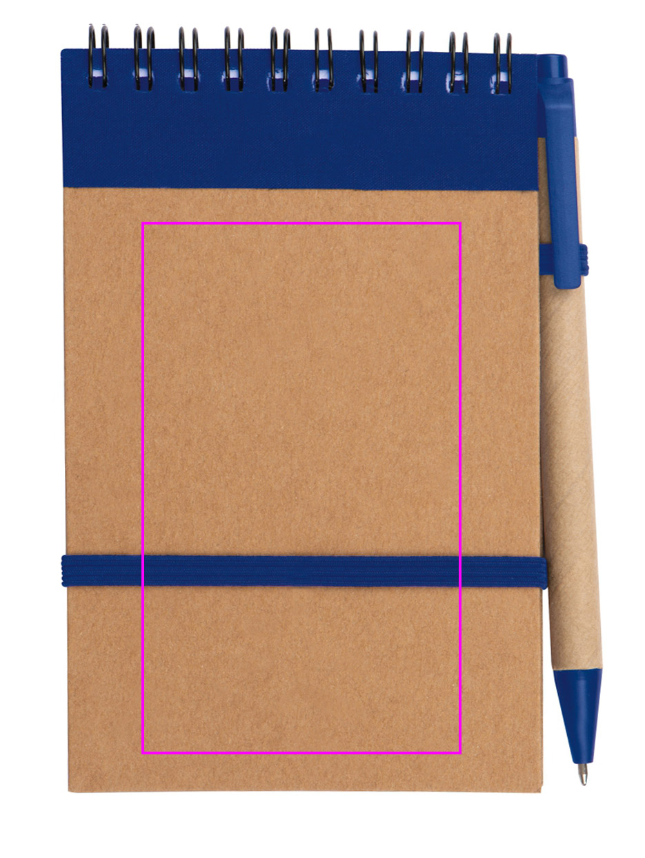 Notatnik w linie z długopisem tekturowym EUGENIO