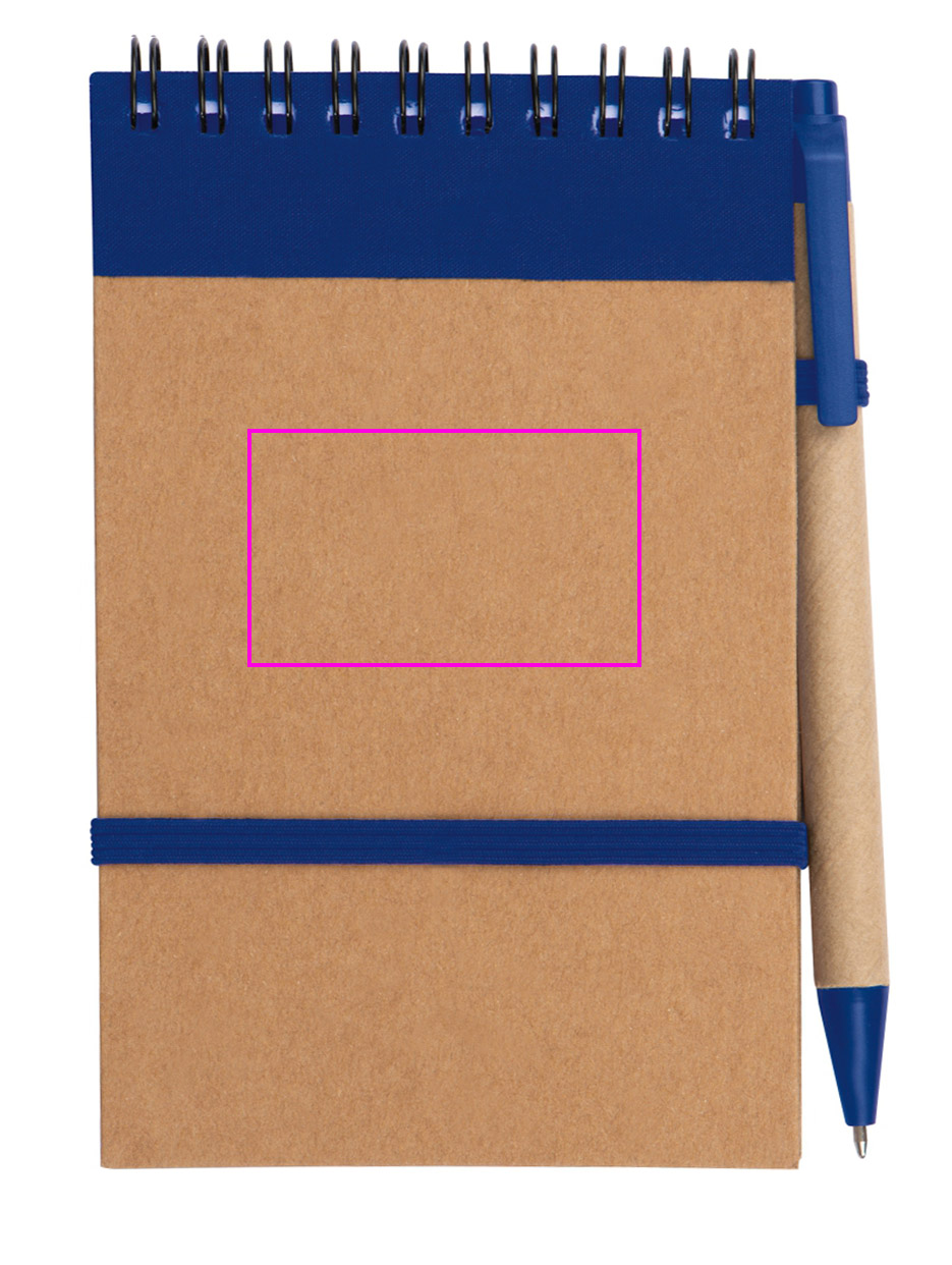 Notatnik w linie z długopisem tekturowym EUGENIO