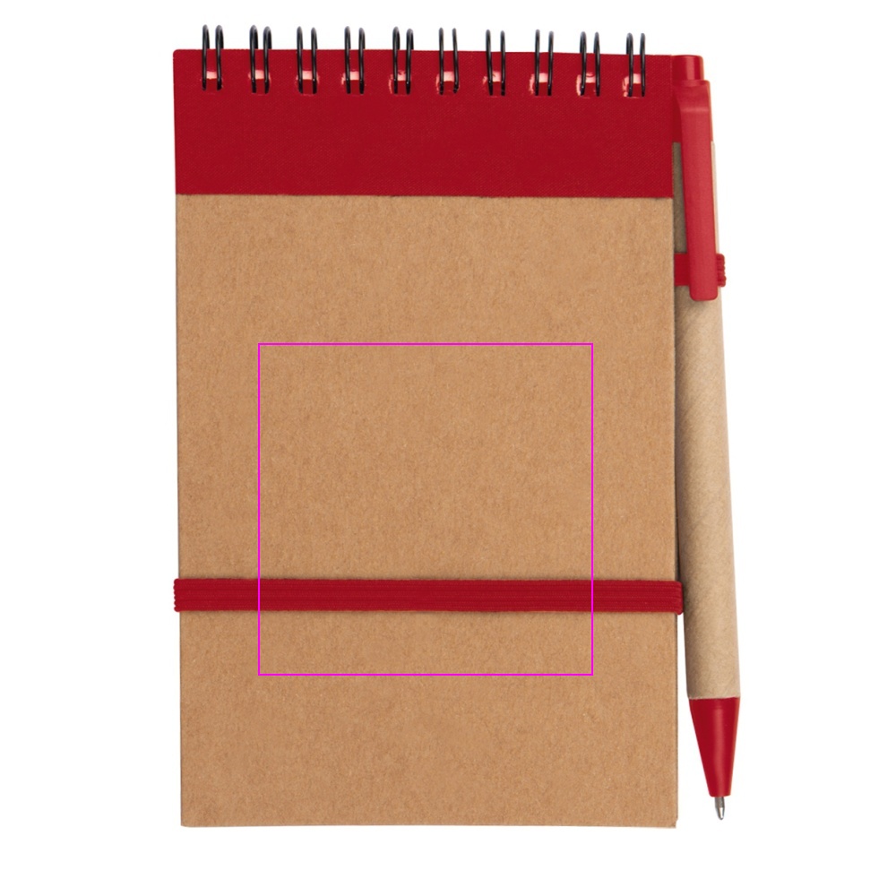 Notatnik w linie z długopisem tekturowym EUGENIO