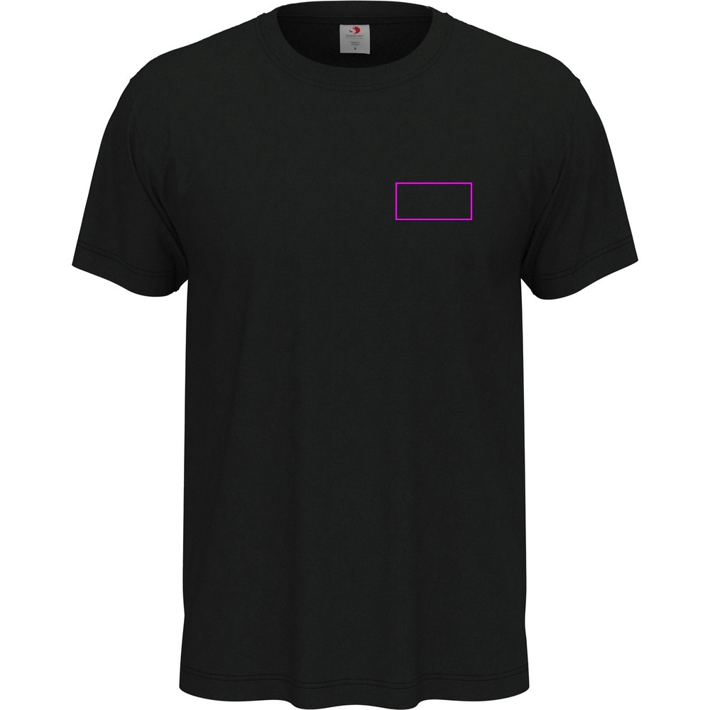 T-shirt unisex 155 g/m2, Classic-T Black Opal, rozmiar XXL