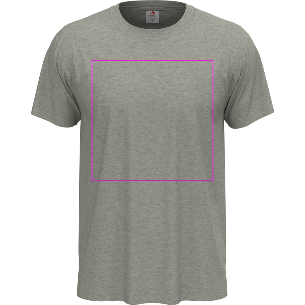 T-shirt unisex 155 g/m2, Classic-T Grey Heather, rozmiar S