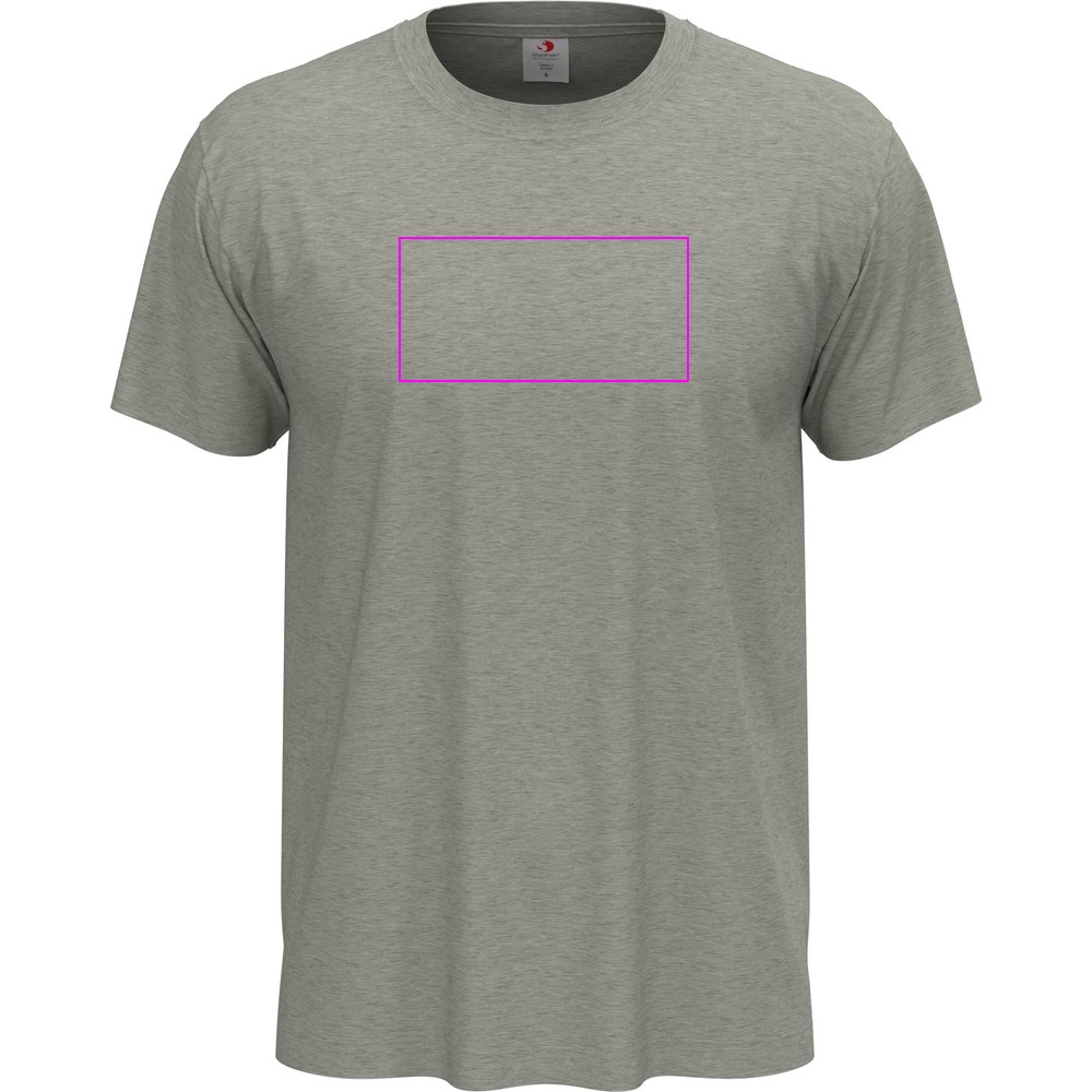 T-shirt unisex 155 g/m2, Classic-T Grey Heather, rozmiar L