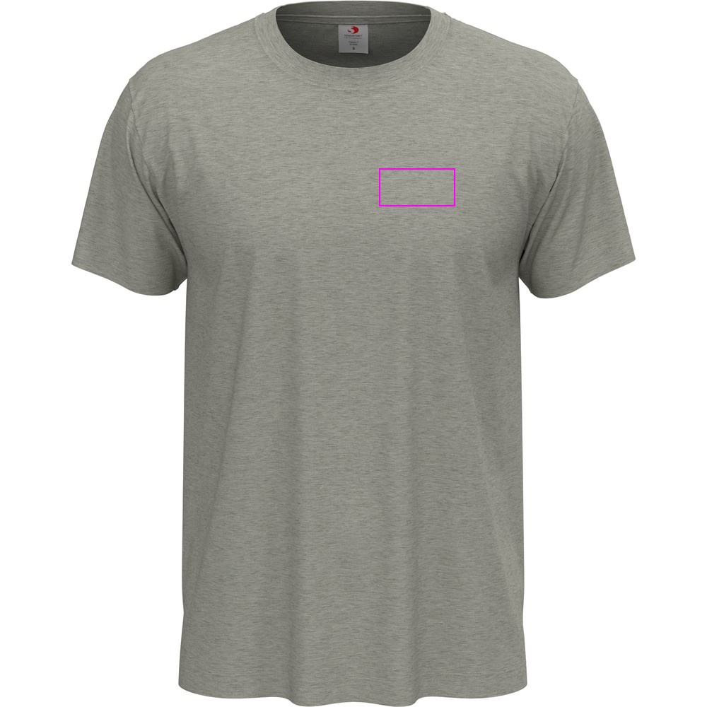 T-shirt unisex 155 g/m2, Classic-T Grey Heather, rozmiar XL