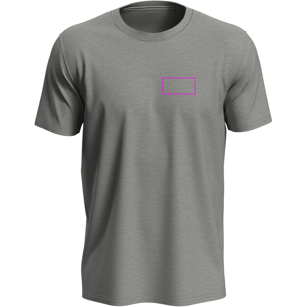 T-shirt unisex 180 g/m2, Lux-T Grey Heather, rozmiar S