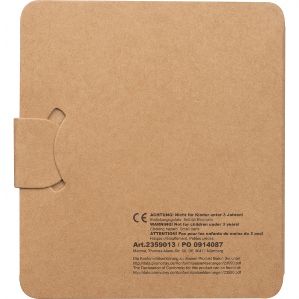 Kolorowanka z kredkami drewnianymi 12 kolorów RUFIN