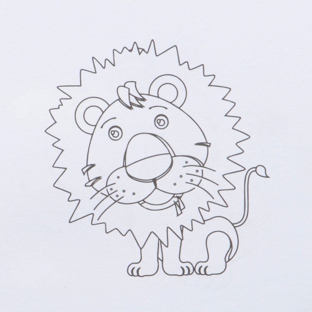 Kolorowanka z kredkami drewnianymi 12 kolorów RUFIN