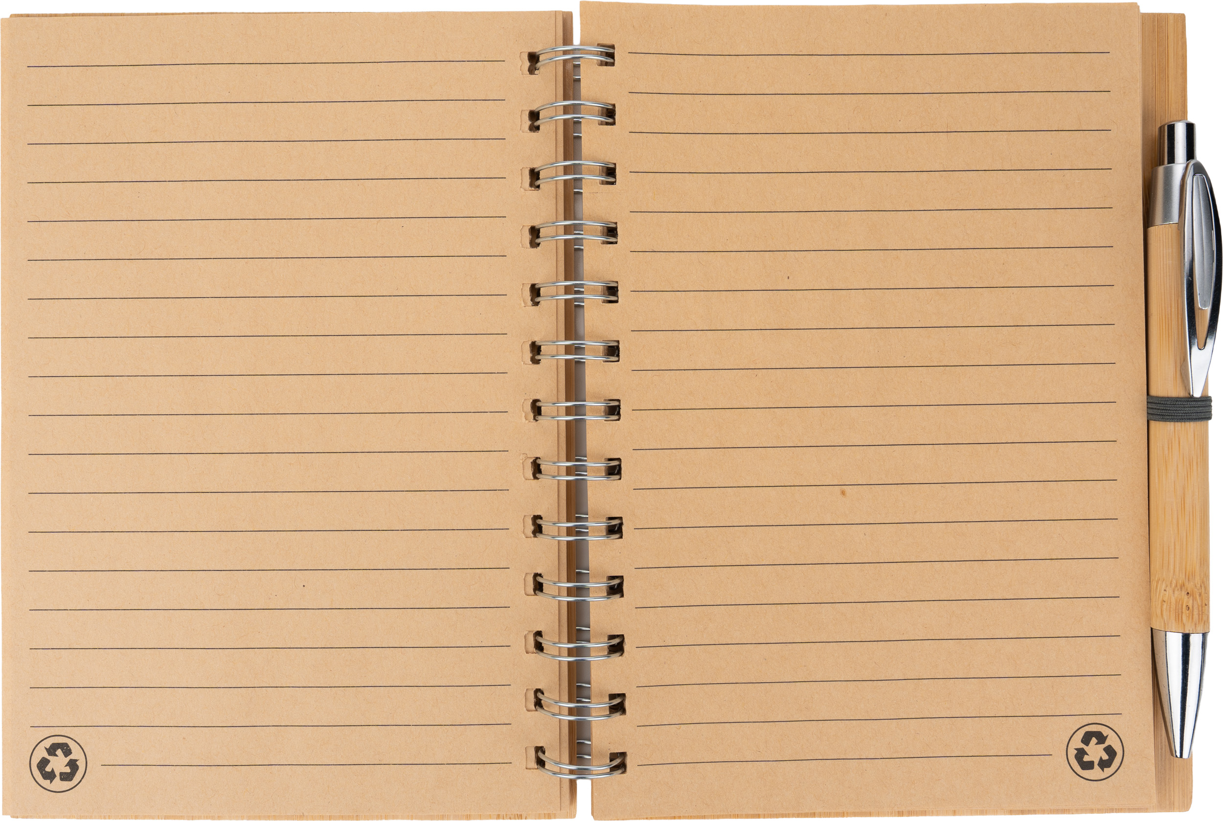 Notatnik A5 w linie z papieru z recyklingu FRANCESCA