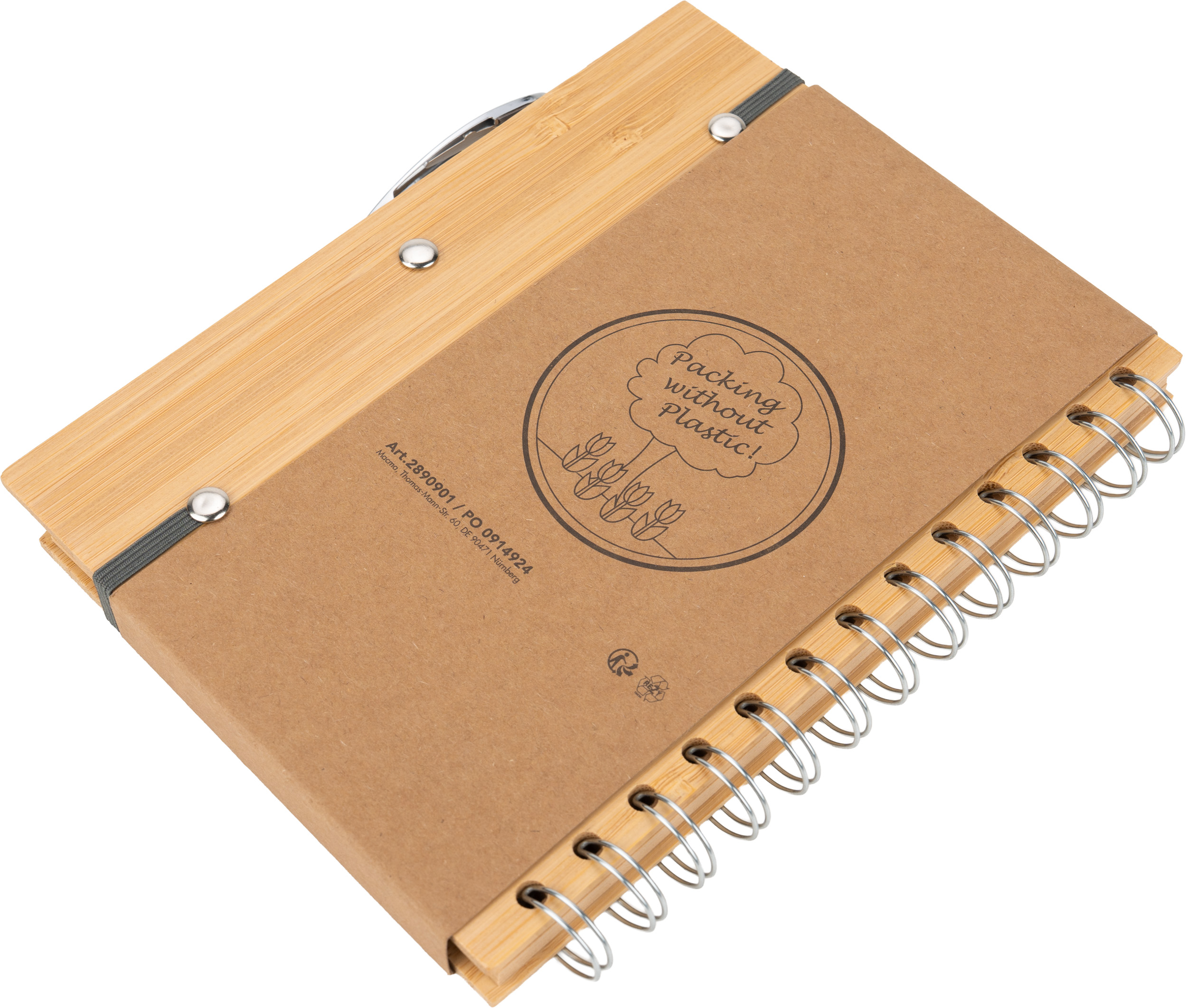 Notatnik A5 w linie z papieru z recyklingu FRANCESCA