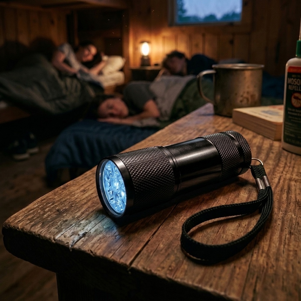 Latarka metalowa 9 LED DUNCAN