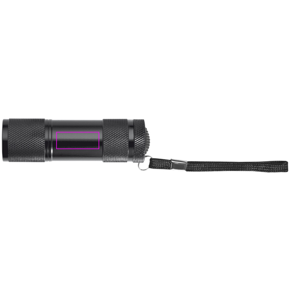 Latarka metalowa 9 LED DUNCAN