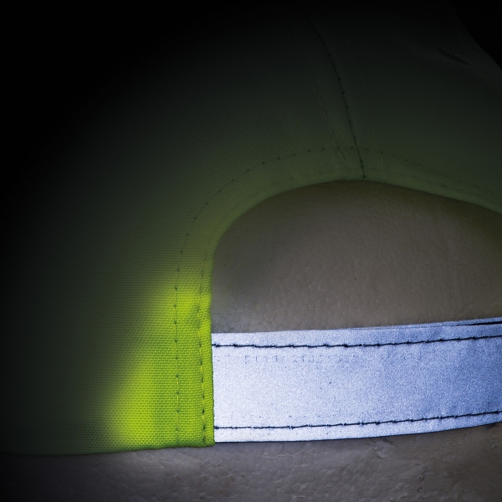 Czapka z daszkiem dla dzieci odblaskowa 6 paneli HALINA